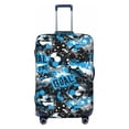 thumbnail image 1 of Bixox Washable Football Time Printed Luggage Cover, Fashion Suitcase Protector Fits for Large luggage, 1 of 8