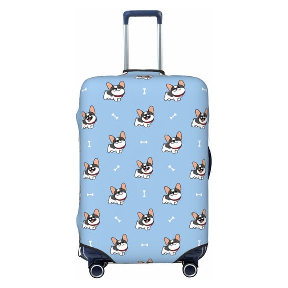 Bixox Washable French Bulldog2 Printed Luggage Cover, Fashion Suitcase Protector Fits for X-Large luggage