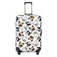 thumbnail image 1 of Bixox Washable French Bulldog3 Printed Luggage Cover, Fashion Suitcase Protector Fits for Medium luggage, 1 of 8