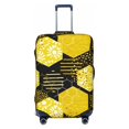 thumbnail image 1 of Bixox Washable Geometric Pattern with Bee Printed Luggage Cover, Fashion Suitcase Protector Fits for Medium luggage, 1 of 8