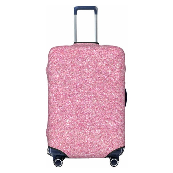 Bixox Washable Glitter Pink Printed Luggage Cover, Fashion Suitcase Protector Fits for Medium luggage