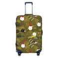 thumbnail image 1 of Bixox Washable Gnomes Playing in the Garden Printed Luggage Cover, Fashion Suitcase Protector Fits for X-Large luggage, 1 of 8