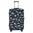thumbnail image 1 of Bixox Washable Gothic Skull Printed Luggage Cover, Fashion Suitcase Protector Fits for X-Large luggage, 1 of 8