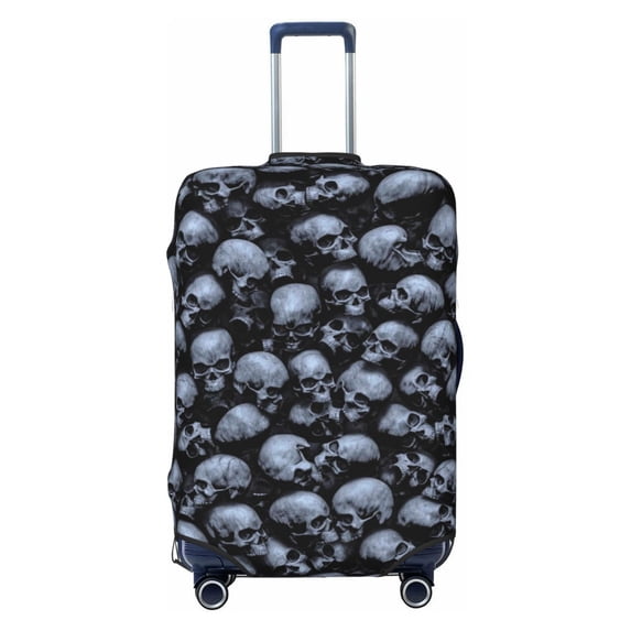 Bixox Washable Gothic Skull Printed Luggage Cover, Fashion Suitcase Protector Fits for X-Large luggage