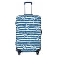 thumbnail image 1 of Bixox Washable Ocean on Striped Printed Luggage Cover, Fashion Suitcase Protector Fits for Small luggage, 1 of 8