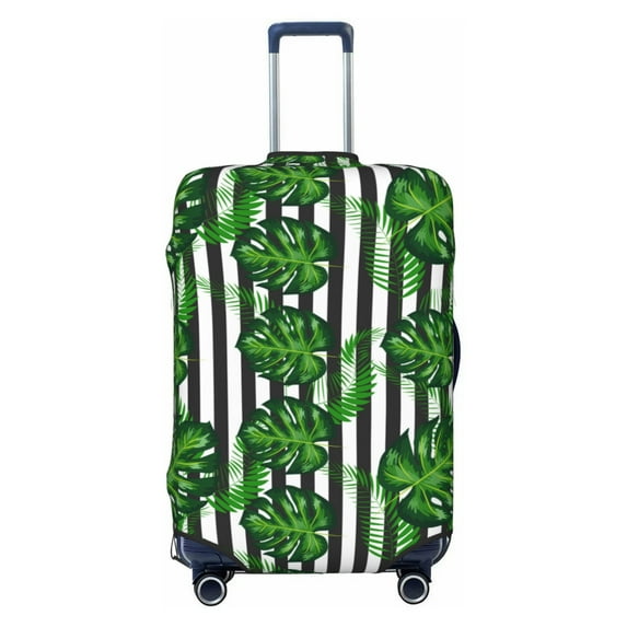 Bixox Washable Palm Greenery Printed Luggage Cover, Fashion Suitcase Protector Fits for X-Large luggage