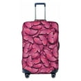 thumbnail image 1 of Bixox Washable Pink Butterfly Printed Luggage Cover, Fashion Suitcase Protector Fits for Medium luggage, 1 of 8