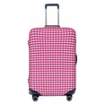 thumbnail image 1 of Bixox Washable Pink Gingham Printed Luggage Cover, Fashion Suitcase Protector Fits for Large luggage, 1 of 8