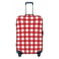 thumbnail image 1 of Bixox Washable Red Checkboard Printed Luggage Cover, Fashion Suitcase Protector Fits for Medium luggage, 1 of 8