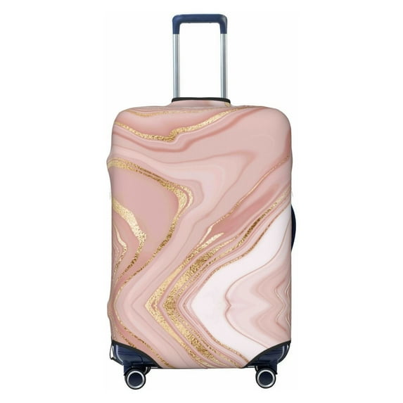Bixox Washable Rose Gold Glitter Splatter Printed Luggage Cover, Fashion Suitcase Protector Fits for X-Large luggage