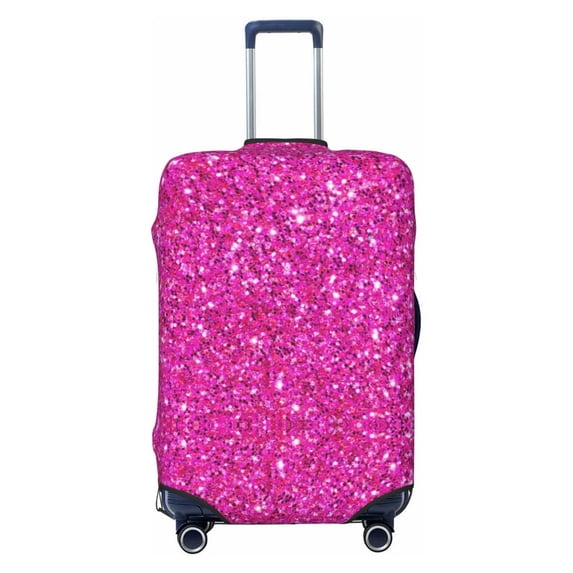 Bixox Washable Rose Red Glitter Printed Luggage Cover, Fashion Suitcase Protector Fits for Small luggage