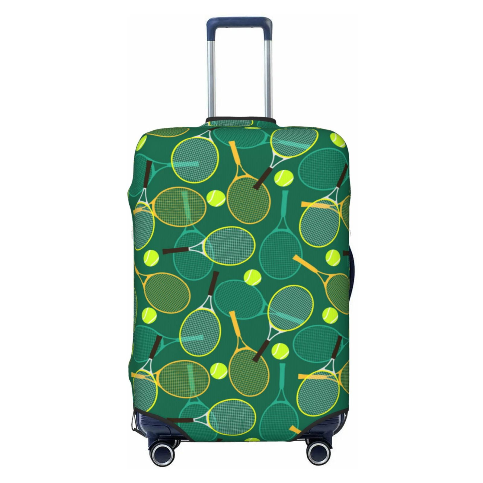 Badminton Pattern Print Luggage Cover Protector main image 1