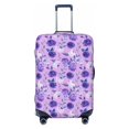 thumbnail image 1 of Bixox Washable Violet Printed Luggage Cover, Fashion Suitcase Protector Fits for Large luggage, 1 of 8