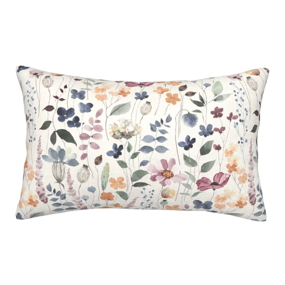 Bixox Watercolor Floral Printed Pillow Protector,Super Soft Ideal for Home,Guests,Rentals - 14"x20"