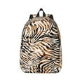thumbnail image 1 of Bixox Watercolor Zebra Printing Canvas Backpack Lightweight Casual Travel Backpack School Backpack Fits 15.6 Inch Notebook, 1 of 1