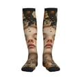 thumbnail image 1 of Bixox Whimsical Flower Crown Maiden Print Compression Socks,Compression Socks Women & Men Circulation for Medical,Running,Athletic, 1 of 7
