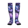 thumbnail image 1 of Bixox White Skull Flower Print Compression Socks,Compression Socks Women & Men Circulation for Medical,Running,Athletic, 1 of 7