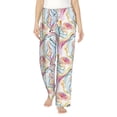 thumbnail image 1 of Bixox Women's Abstract Marble Texture Patterned Pajama Pants Loungewear, 1 of 5