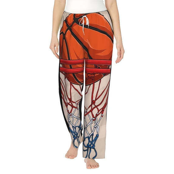 Bixox Women's Basketball Shot Patterned Pajama Pants Loungewear