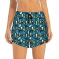 thumbnail image 1 of Bixox Women's Beer Bottles pattern 2 in 1 Running Shorts - Lightweight Athletic Workout Gym Yoga Shorts Liner with Pockets - X-Large, 1 of 5