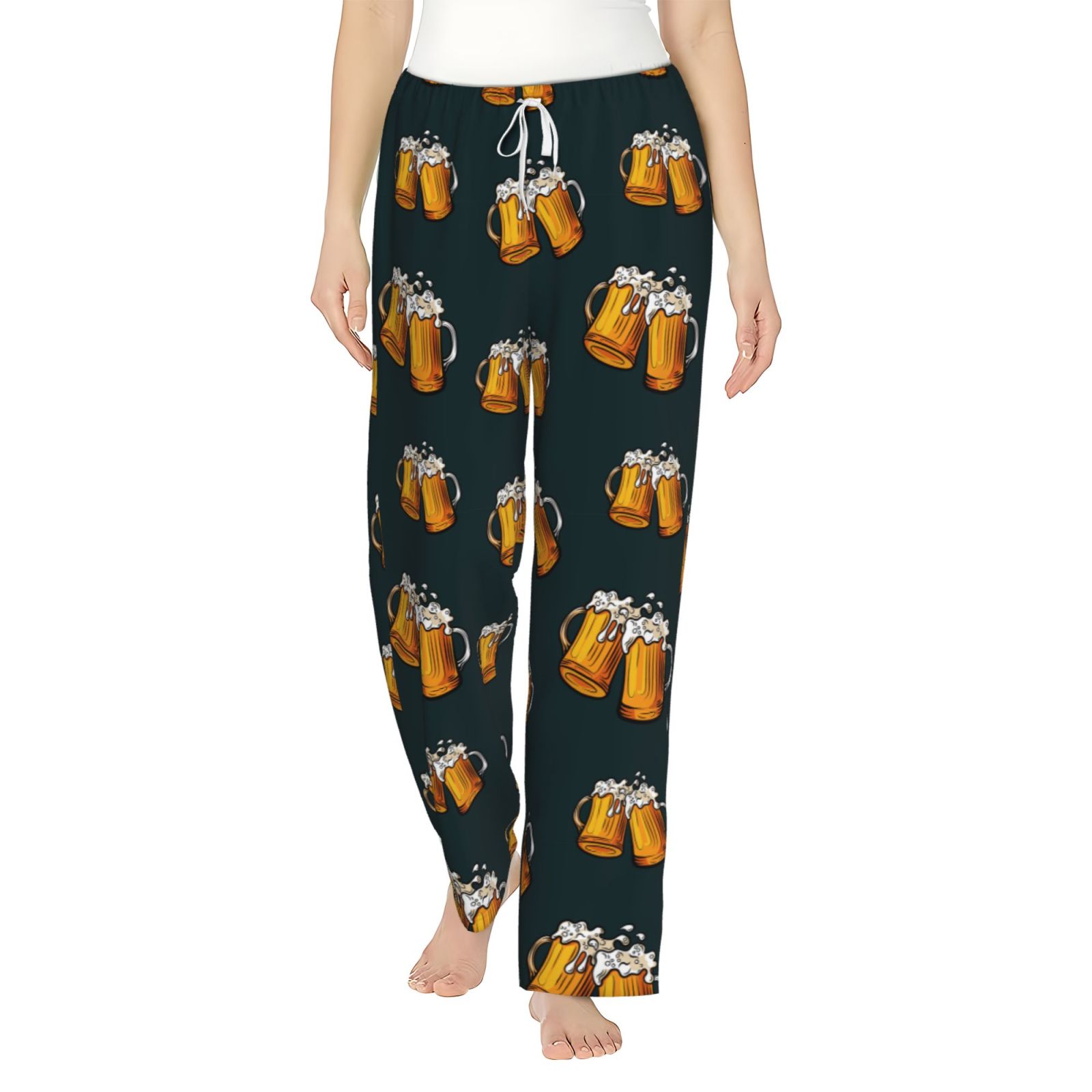 Bixox Women's Beer Patterned Pajama Pants Loungewear - Walmart.com
