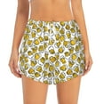 thumbnail image 1 of Bixox Women's Beer pattern 2 in 1 Running Shorts - Lightweight Athletic Workout Gym Yoga Shorts Liner with Pockets - Small, 1 of 7