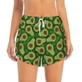 thumbnail image 1 of Bixox Women's Big Colorful Avocados pattern 2 in 1 Running Shorts - Lightweight Athletic Workout Gym Yoga Shorts Liner with Pockets - Medium, 1 of 7