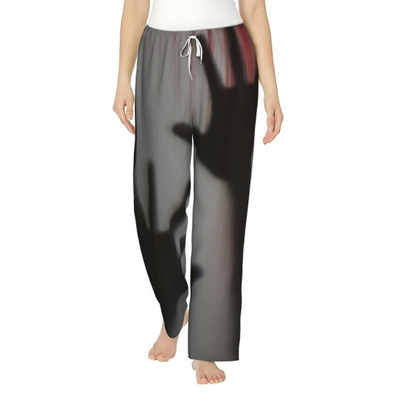 Bixox Women's Bloody Hand Behind Patterned Pajama Pants Loungewear