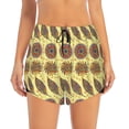 thumbnail image 1 of Bixox Women's Bohemia pattern 2 in 1 Running Shorts - Lightweight Athletic Workout Gym Yoga Shorts Liner with Pockets - Large, 1 of 7