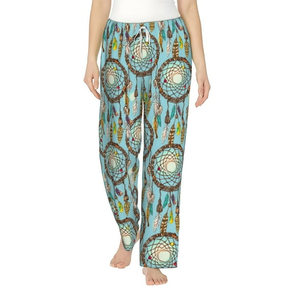 Bixox Women's Boho Dreamcatcher 1 Patterned Pajama Pants Loungewear