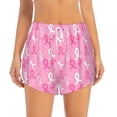thumbnail image 1 of Bixox Women's Breast Cancer Awareness (3) pattern 2 in 1 Running Shorts - Lightweight Athletic Workout Gym Yoga Shorts Liner with Pockets - XX-Large, 1 of 7
