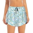 thumbnail image 1 of Bixox Women's Butterflies pattern 2 in 1 Running Shorts - Lightweight Athletic Workout Gym Yoga Shorts Liner with Pockets - Large, 1 of 5