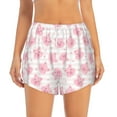 thumbnail image 1 of Bixox Women's Cartoon Pig pattern 2 in 1 Running Shorts - Lightweight Athletic Workout Gym Yoga Shorts Liner with Pockets - Large, 1 of 7