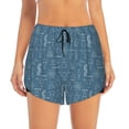 thumbnail image 1 of Bixox Women's Chemical Formulas And Objects pattern 2 in 1 Running Shorts - Lightweight Athletic Workout Gym Yoga Shorts Liner with Pockets - Small, 1 of 5