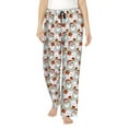 thumbnail image 1 of Bixox Women's Christmas Santa Claus Patterned Pajama Pants Loungewear, 1 of 5
