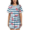 thumbnail image 1 of Bixox Women's Clown Fish Printed Pajama Set 2 Piece Lounge Set Top and Shorts Soft Pajamas, Shorts with Pockets, 1 of 7