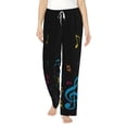 thumbnail image 1 of Bixox Women's Color Musical Notes Patterned Pajama Pants Loungewear, 1 of 5