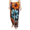 thumbnail image 1 of Bixox Women's Colorful Blooming Flowers Patterned Pajama Pants Loungewear, 1 of 5