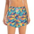 thumbnail image 1 of Bixox Women's Colorful Fish 1 pattern 2 in 1 Running Shorts - Lightweight Athletic Workout Gym Yoga Shorts Liner with Pockets - Medium, 1 of 5