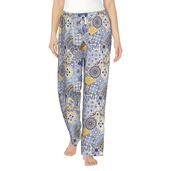 Bixox Women's Colorful Mandalas Patterned Pajama Pants Loungewear