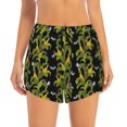 thumbnail image 1 of Bixox Women's Corn And Dragonflies pattern 2 in 1 Running Shorts - Lightweight Athletic Workout Gym Yoga Shorts Liner with Pockets - X-Large, 1 of 1