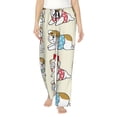 thumbnail image 1 of Bixox Women's Cute Bull Dog Patterned Pajama Pants Loungewear, 1 of 1