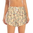 thumbnail image 1 of Bixox Women's Cute Cats 4 pattern 2 in 1 Running Shorts - Lightweight Athletic Workout Gym Yoga Shorts Liner with Pockets - Small, 1 of 5