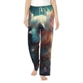 thumbnail image 1 of Bixox Women's Cute Flower Chihuahua Puppy Patterned Pajama Pants Loungewear, 1 of 1