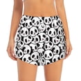 thumbnail image 1 of Bixox Women's Cute Panda pattern 2 in 1 Running Shorts - Lightweight Athletic Workout Gym Yoga Shorts Liner with Pockets - Large, 1 of 7