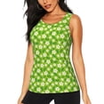 thumbnail image 1 of Bixox Women's Daisies Flowers Printed Sleeveless Fitness Workout Running Quick-Dry Tank Top, 1 of 7