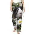 thumbnail image 1 of Bixox Women's Daisy Guinea Pig Patterned Pajama Pants Loungewear, 1 of 5