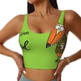 thumbnail image 1 of Bixox Women's Drink Coffee And Do Good Pattern Fitness Navel Tank Top U-Back Yoga Tank Top Sweatshirt Sports Bra, 1 of 7