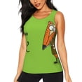 thumbnail image 1 of Bixox Women's Drink Coffee And Do Good Printed Sleeveless Fitness Workout Running Quick-Dry Tank Top, 1 of 7