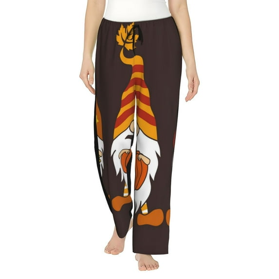 Bixox Women's Fall Gnomes Patterned Pajama Pants Loungewear